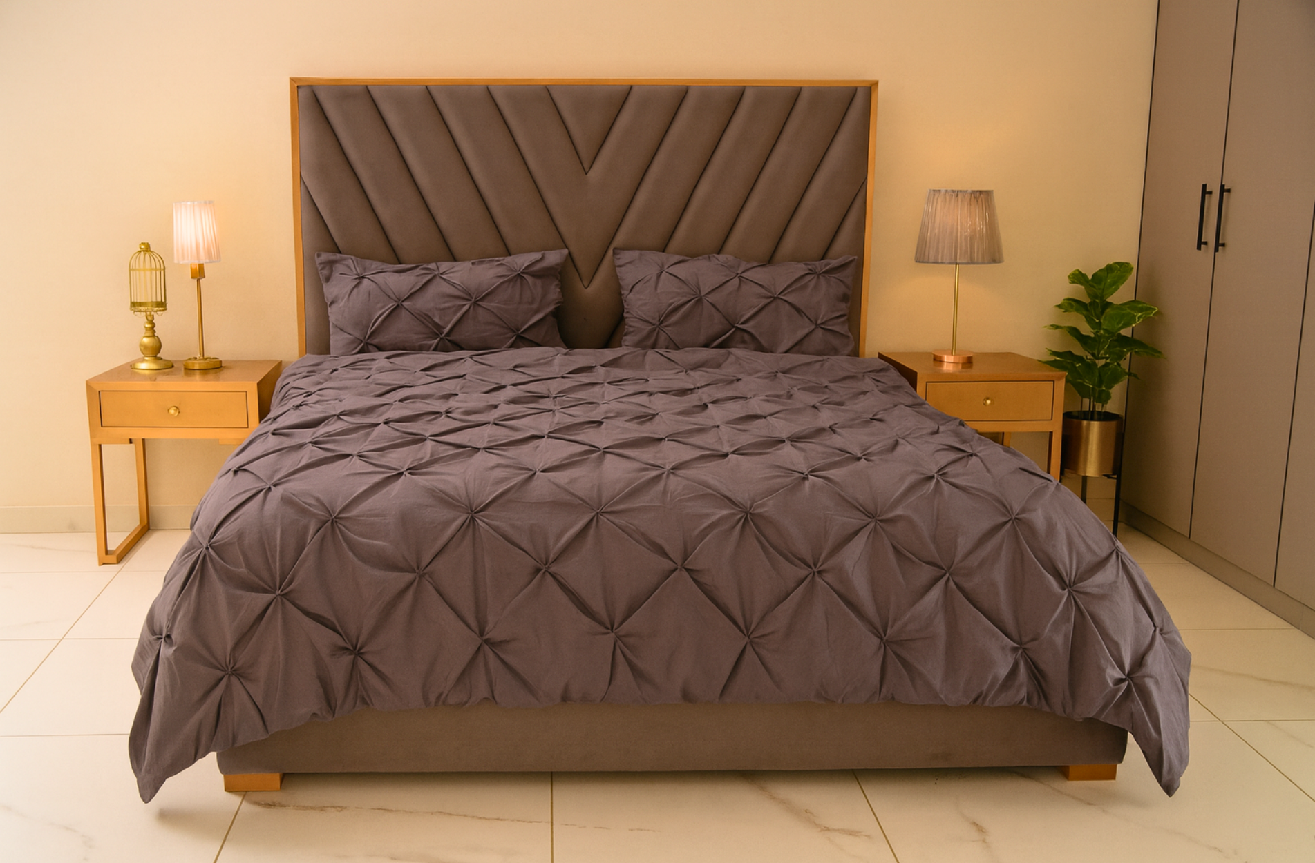 Pintuck Duvet Cover Set