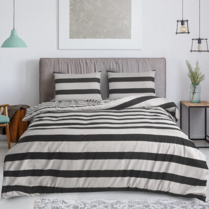 4 Piece Beddinig Set Duvet Cover Fitted Sheet with Pillow Cases
