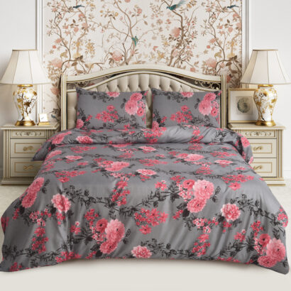 4 Piece Beddinig Set Duvet Cover Fitted Sheet with Pillow Cases