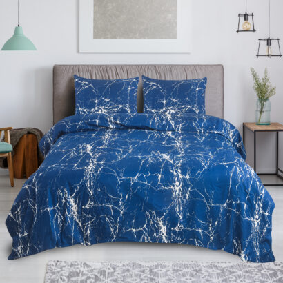 4 Piece Beddinig Set Duvet Cover Fitted Sheet with Pillow Cases