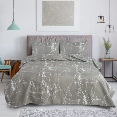 4 Piece Beddinig Set Duvet Cover Fitted Sheet with Pillow Cases