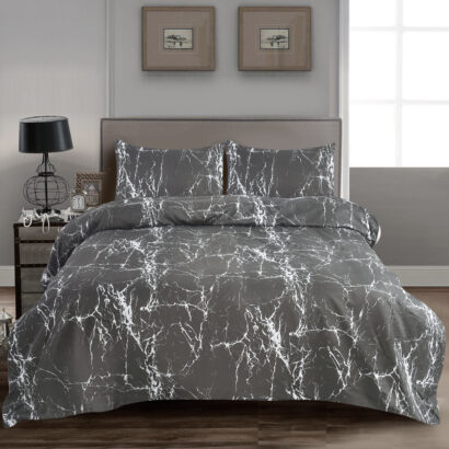 4 Piece Beddinig Set Duvet Cover Fitted Sheet with Pillow Cases