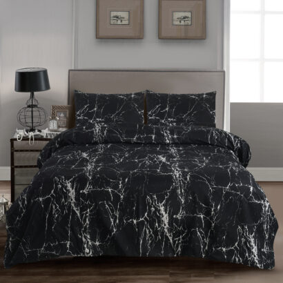 4 Piece Beddinig Set Duvet Cover Fitted Sheet with Pillow Cases
