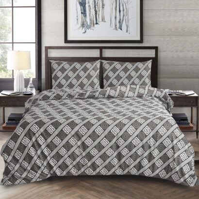 4 Piece Beddinig Set Duvet Cover Fitted Sheet with Pillow Cases