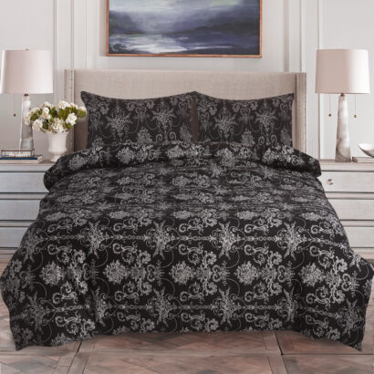 4 Piece Beddinig Set Duvet Cover Fitted Sheet with Pillow Cases