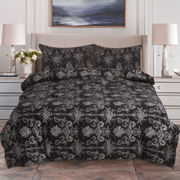 4 Piece Beddinig Set Duvet Cover Fitted Sheet with Pillow Cases