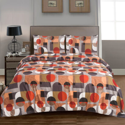4 Piece Beddinig Set Duvet Cover Fitted Sheet with Pillow Cases