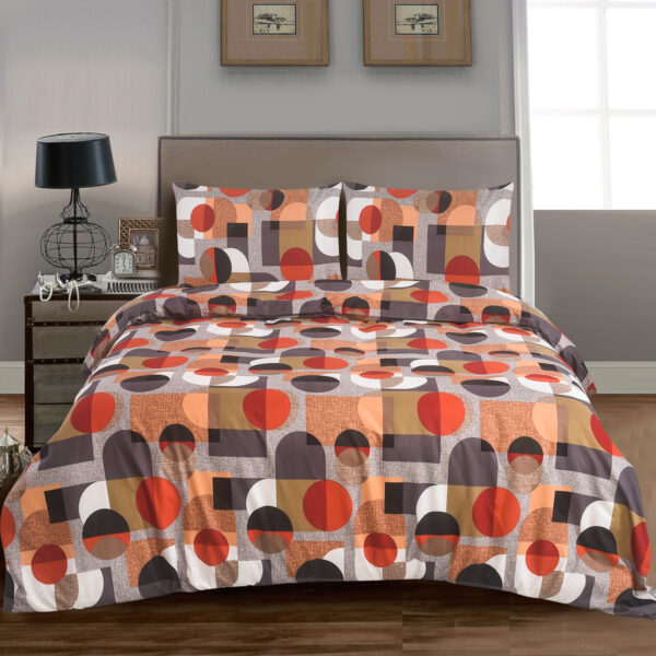 4 Piece Beddinig Set Duvet Cover Fitted Sheet with Pillow Cases